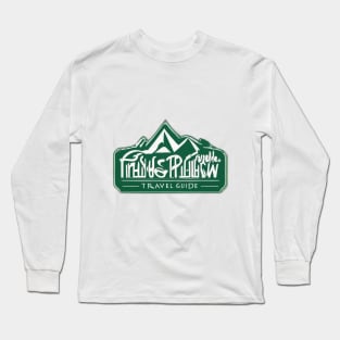 Mountain Escape Travel Guide Logo No. 850 Long Sleeve T-Shirt